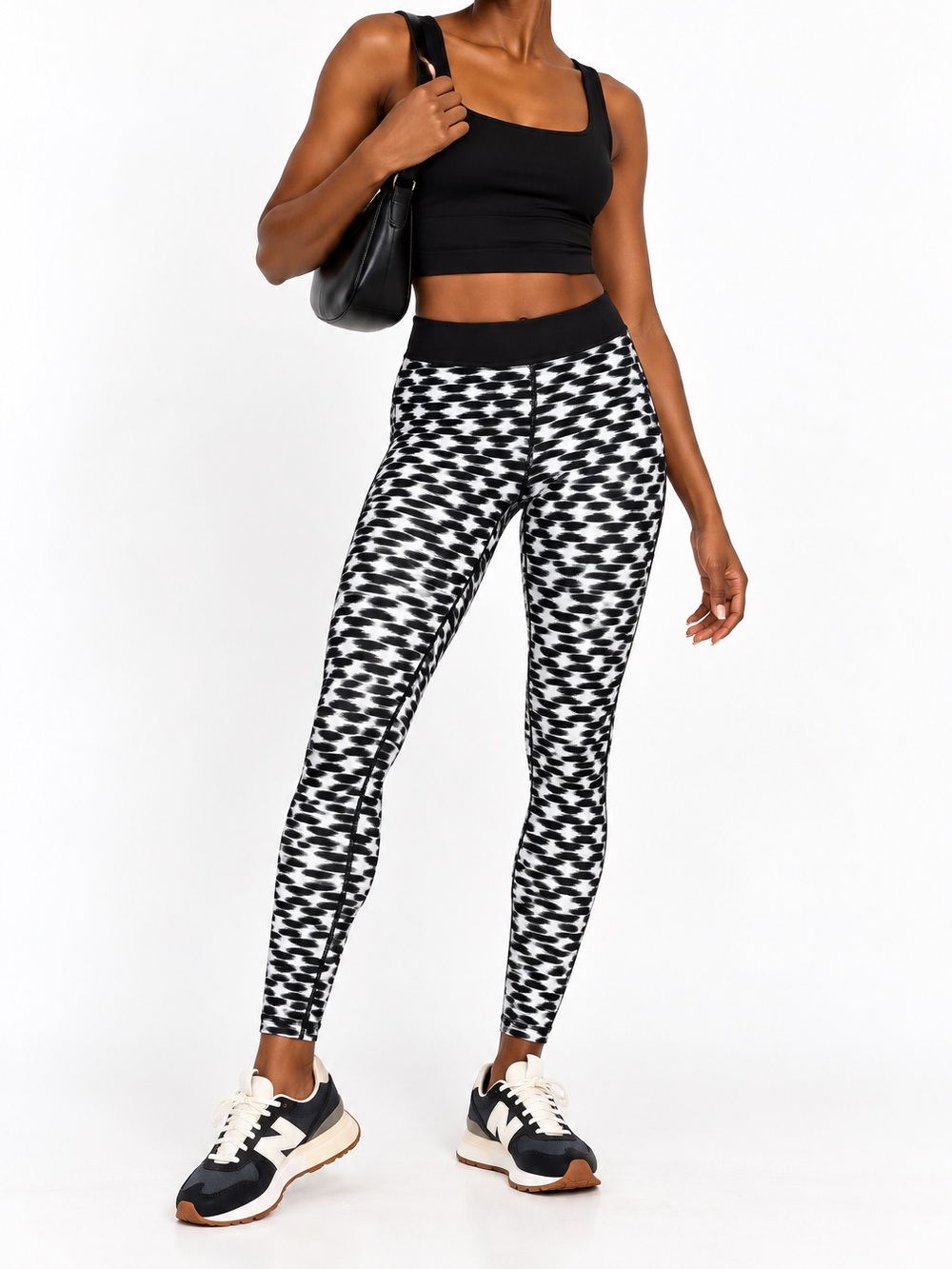 NIKE DRI-FIT  Black & White Patterned Leggings